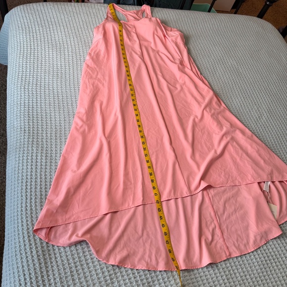 NWT Halara Breezefull Backless Racerback Midi Tank Dress Womens XL Blossom Pink - Picture 9 of 9